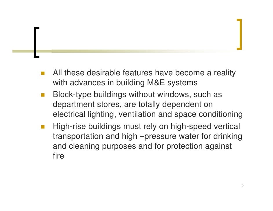 Introduction to Building Services